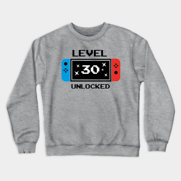 Level 30 unlocked Crewneck Sweatshirt by Litho